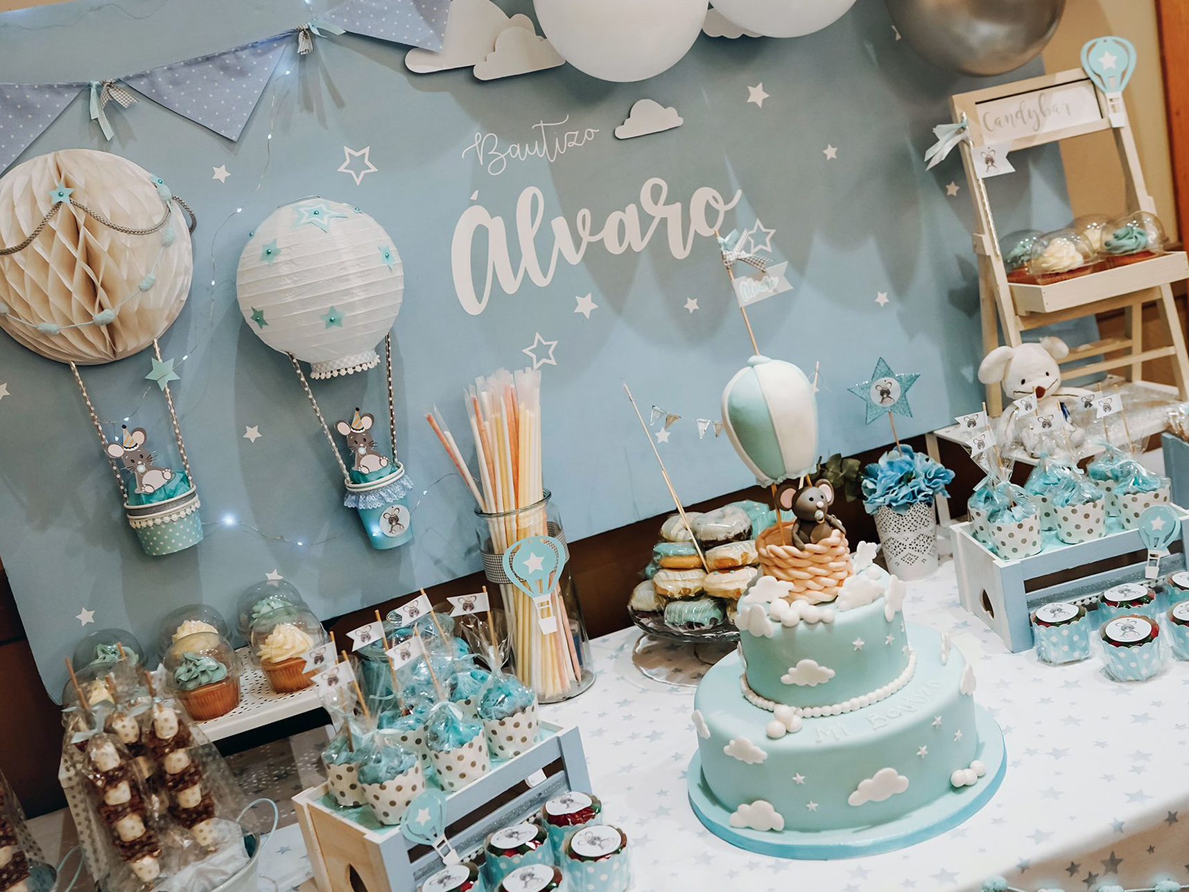 Mesa dulce para boda, bautizo, comunión o fiesta.